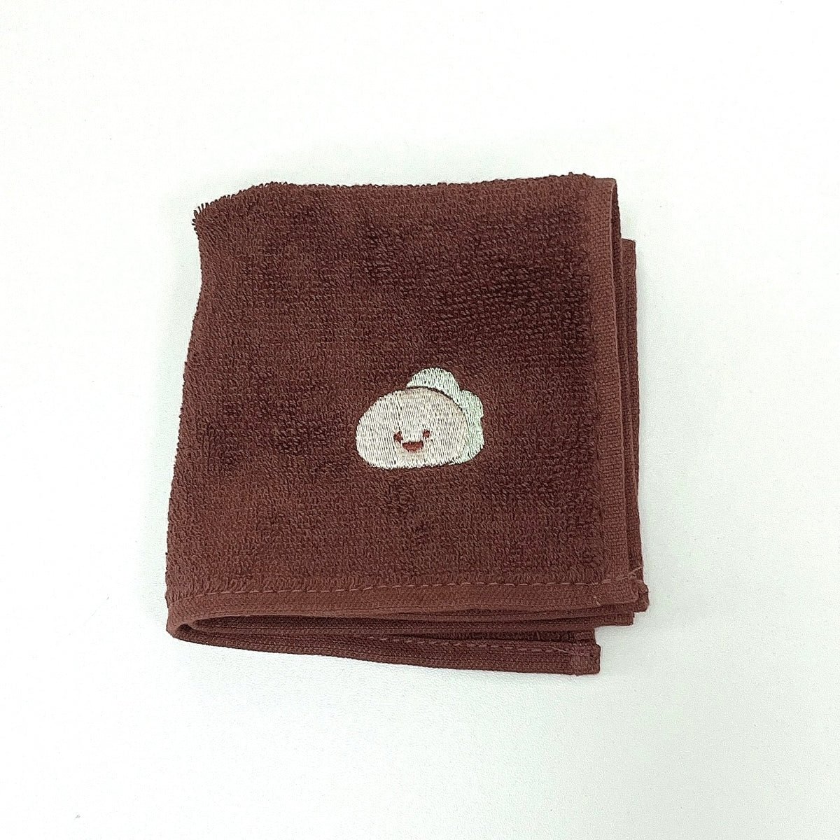 【困りザウルス】にっこり♪刺繍タオルハンカチ【11月中旬発送】