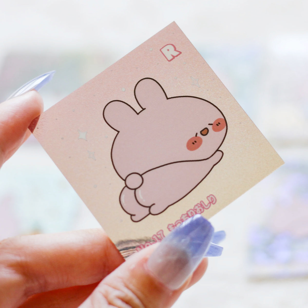 【あさみみちゃん】スクエアランダムホロステッカー第3弾(No.13-18)(再販)【9月下旬発送】