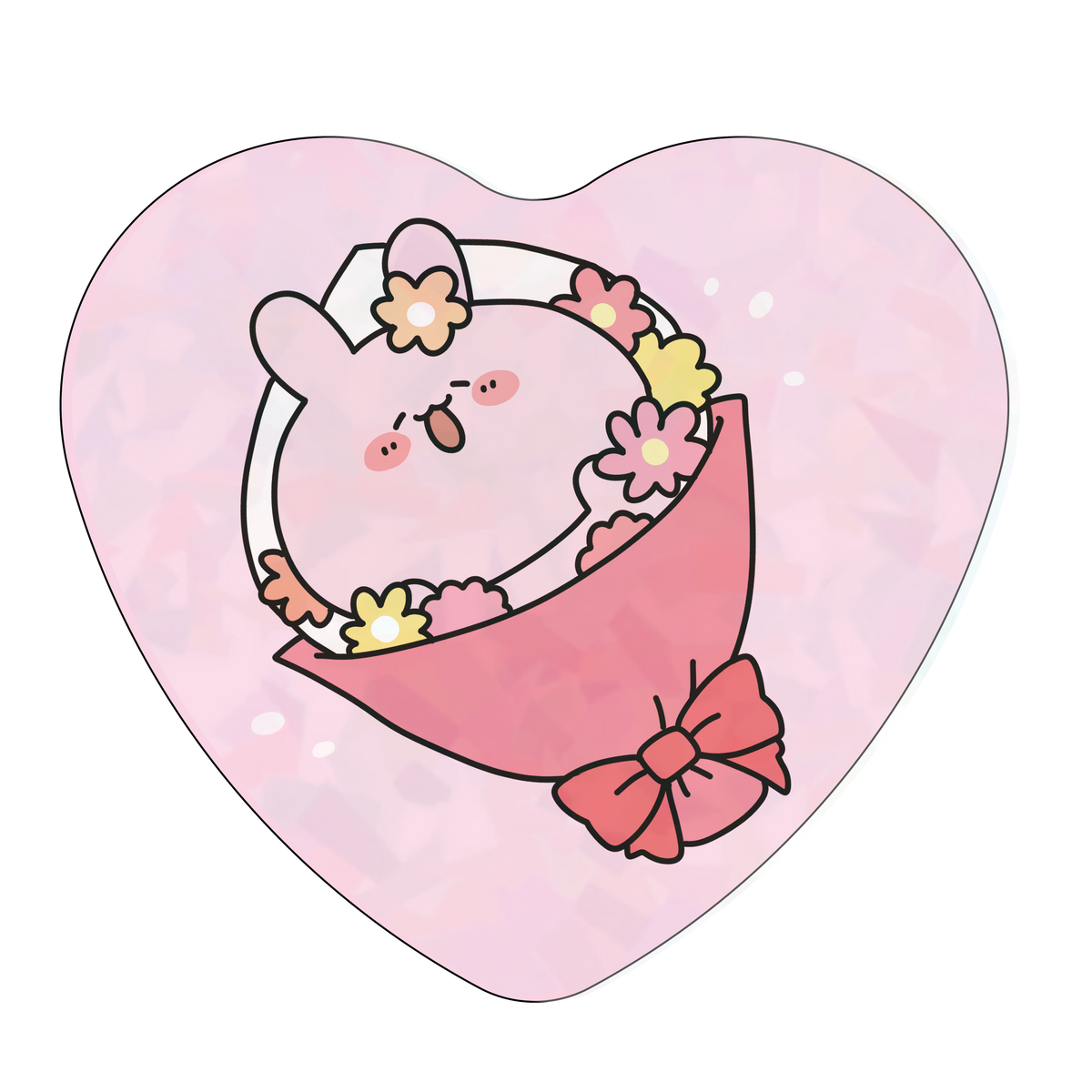 【あさみみちゃん】ランダムキラキラハート缶バッジコンプリートセット(全6種)【4月上旬発送】