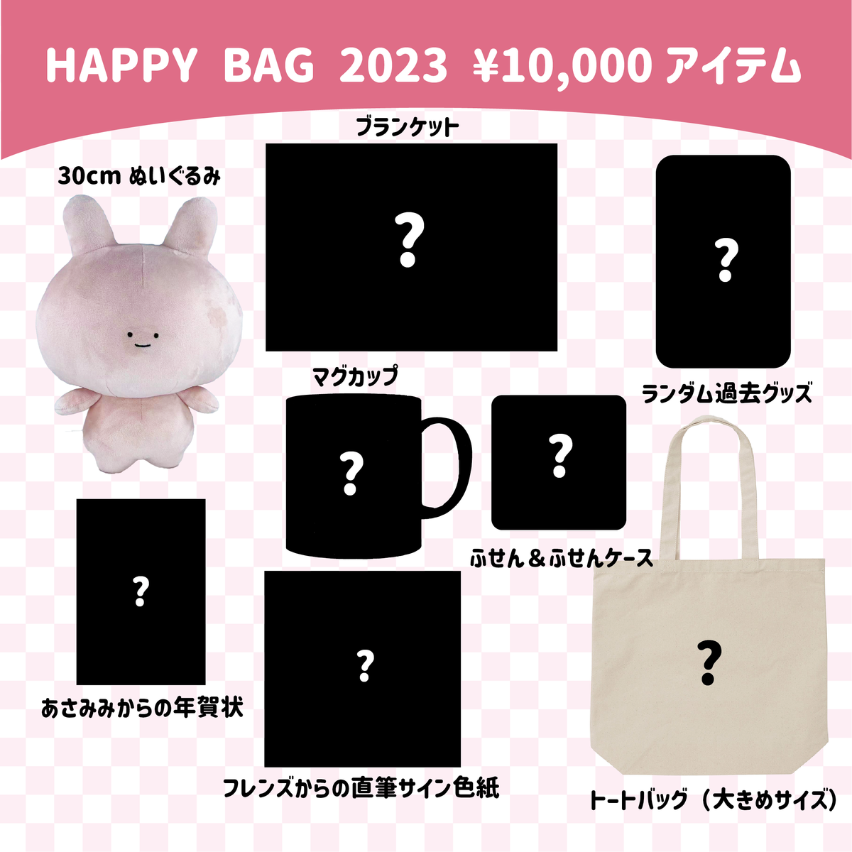 【あさみみちゃん】ASAMIMI HAPPY BAG (¥10,000)