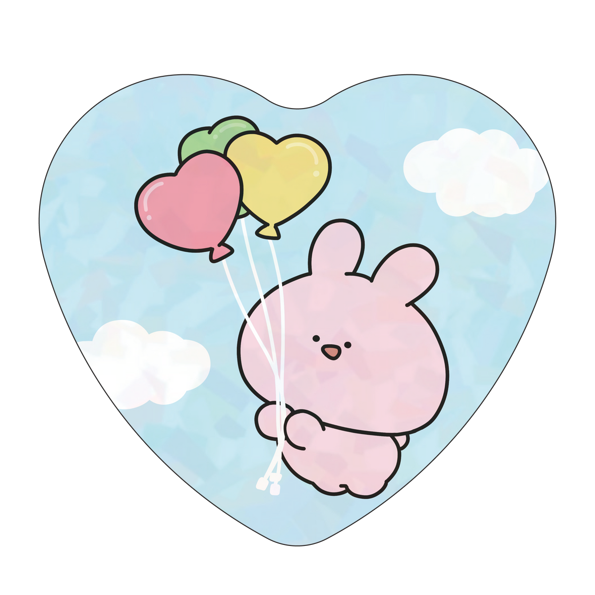 【あさみみちゃん】ランダムキラキラハート缶バッジコンプリートセット(全6種)【4月上旬発送】