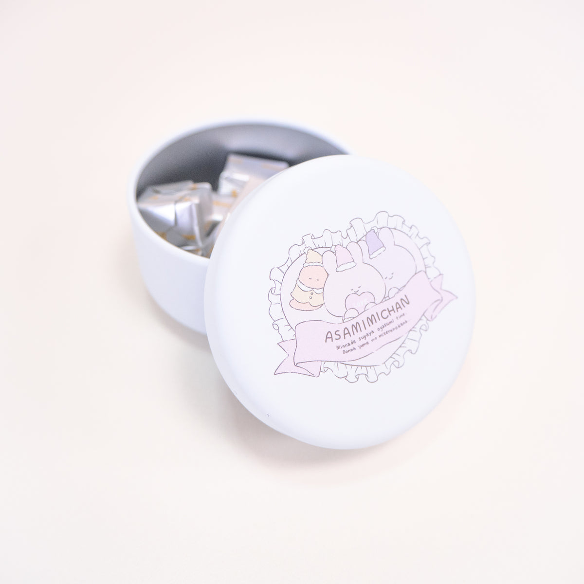 【あさみみちゃん】ミニ缶ケース(パジャマパーティー)