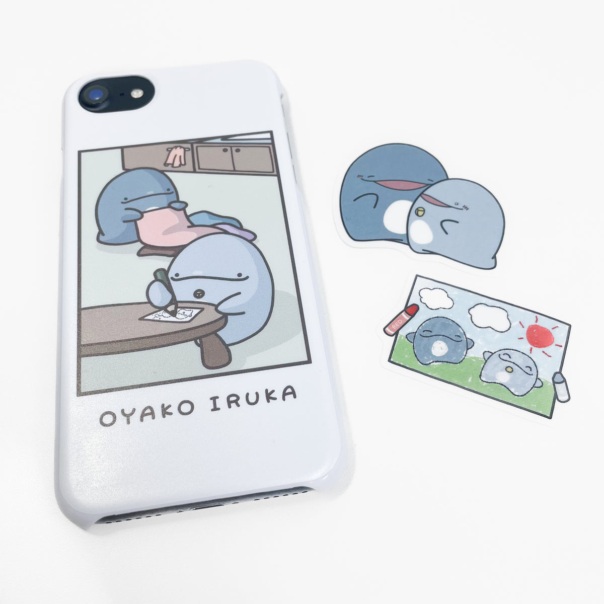 【親子イルカ】ほぼ全機種対応スマホケース 楽天モバイルシリーズ【11月上旬発送】