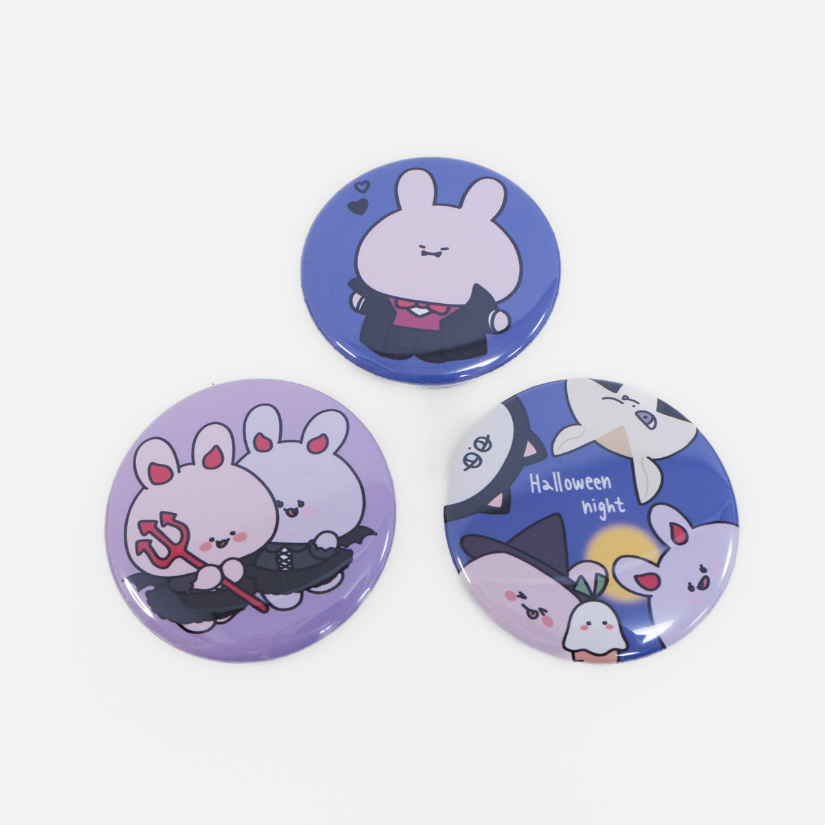 【あさみみちゃん】ハロウィンナイトランダム缶バッジ(全3種)【10月下旬発送】