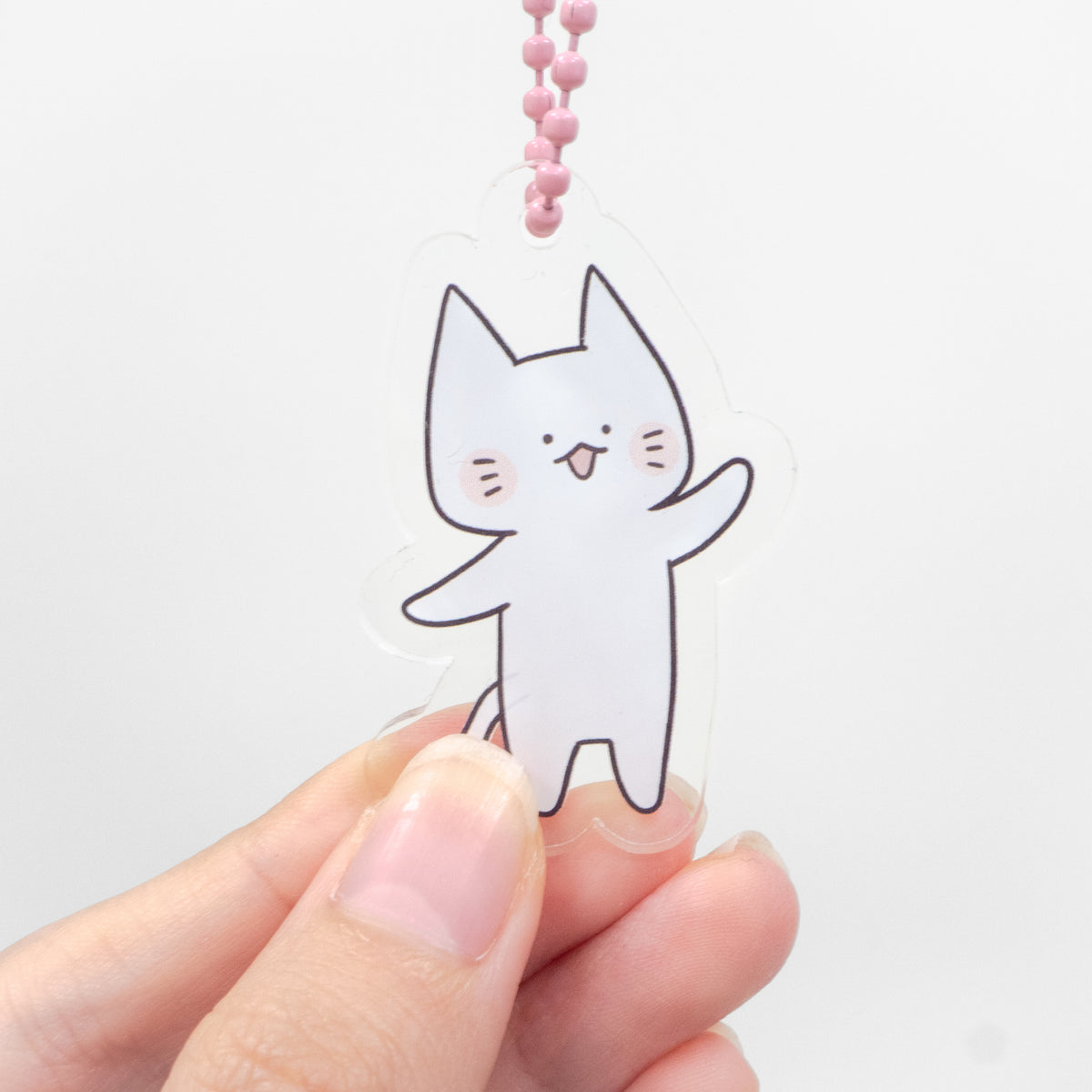 【困りザウルス】アクリルキーホルダー(にゃーちゃん)【11月上旬発送】