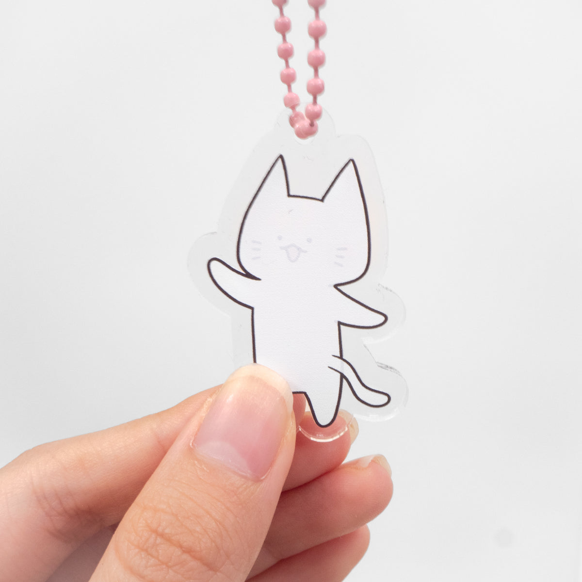 【困りザウルス】アクリルキーホルダー(にゃーちゃん)【11月上旬発送】