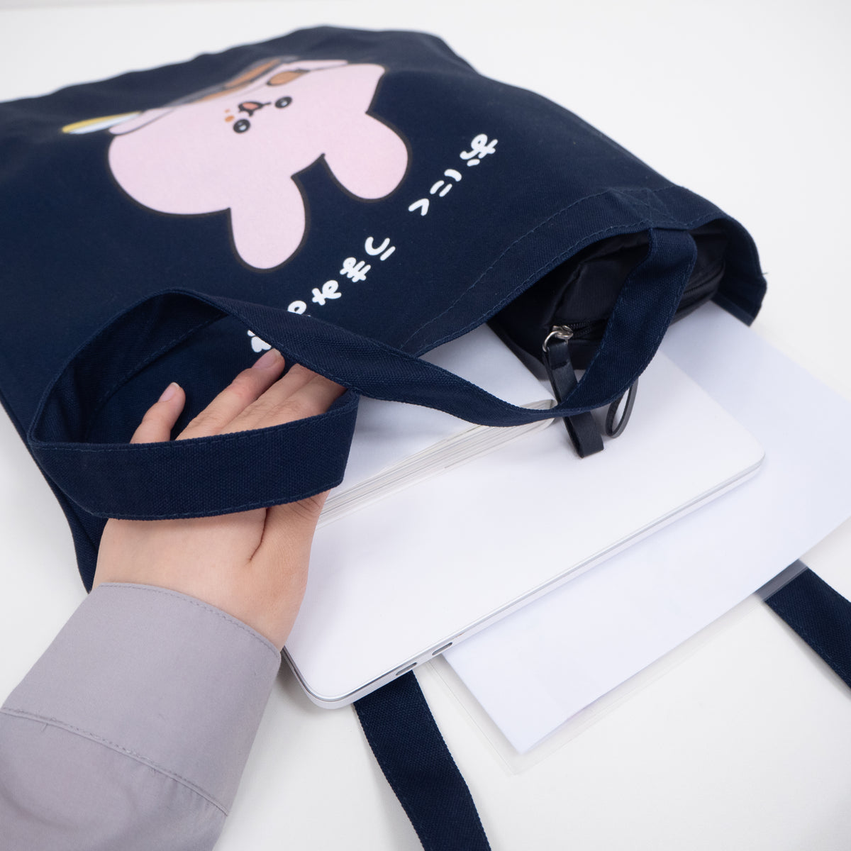 【あさみみちゃん】トートバッグ(おにくうまみみ)(再販)【9月下旬発送】