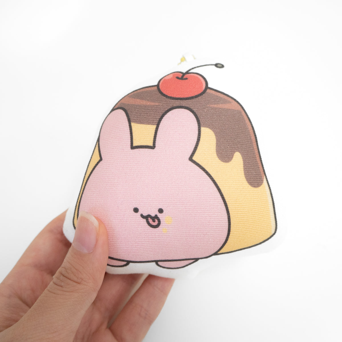 【あさみみちゃん】クッションキーホルダー(プリン)