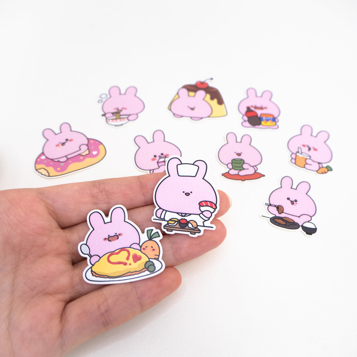【あさみみちゃん】フレークシール(おなかいっぱい)