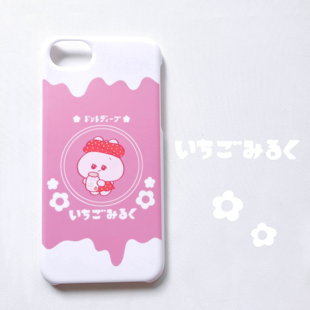 【あさみみちゃん】ほぼ全機種対応スマホケース(いちごみるく)Docomo①【受注生産】