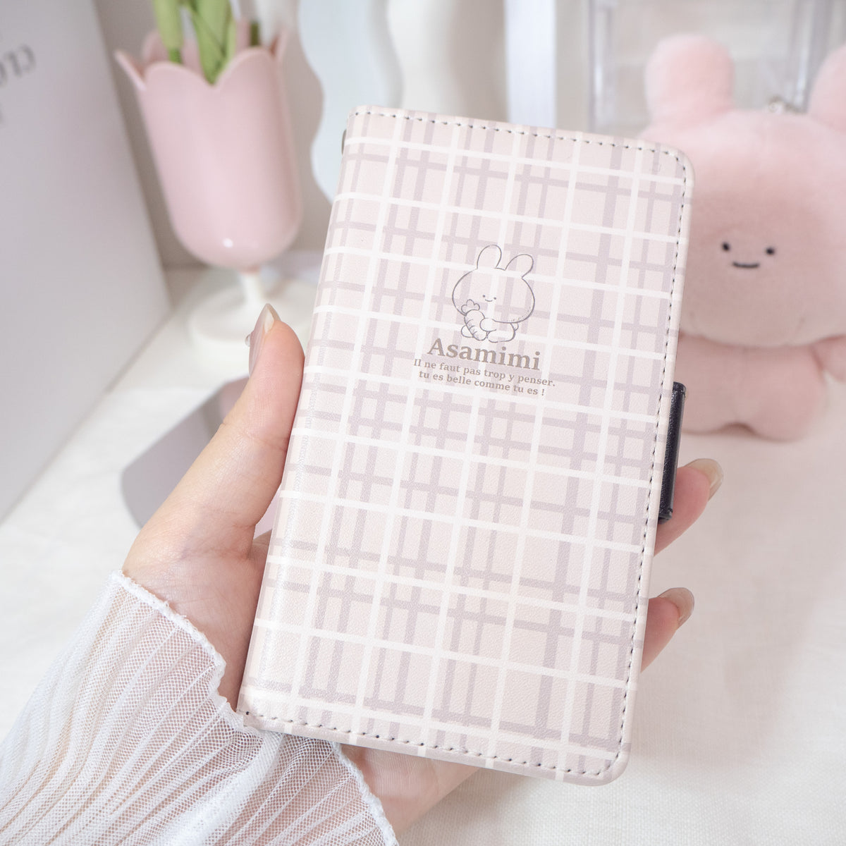 【あさみみちゃん】マルチスマホケース(フレンチガーリー)
