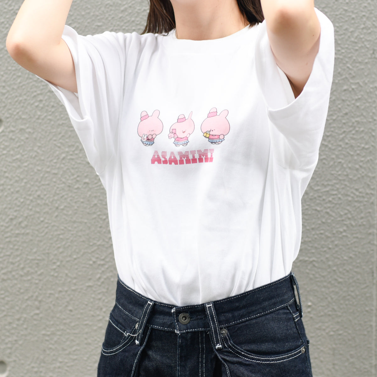 【あさみみちゃん】半袖プリントTシャツ(みつご)
