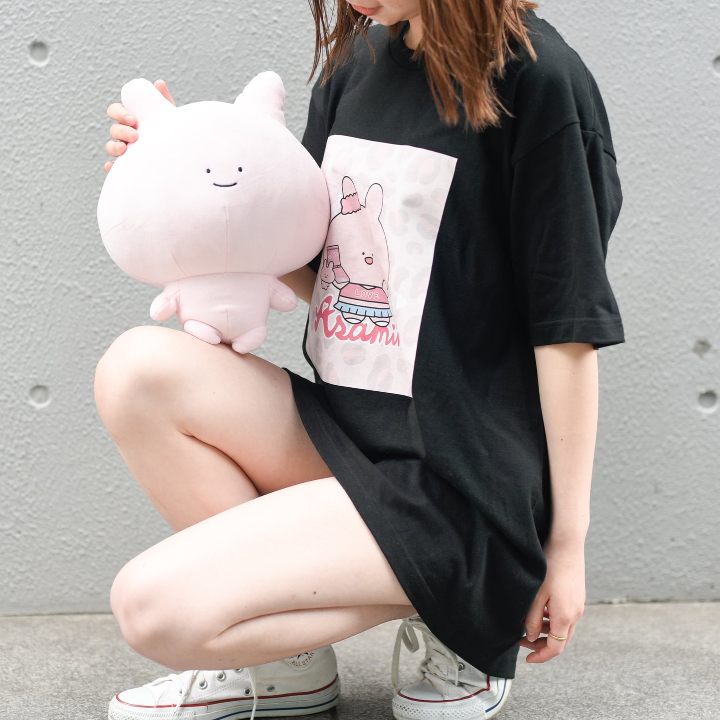 【あさみみちゃん】半袖プリントTシャツ(ギャルみみ)【受注生産】