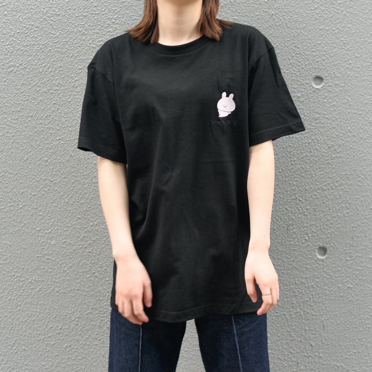【あさみみちゃん】半袖刺繍Tシャツ(Don't deep)【受注生産】