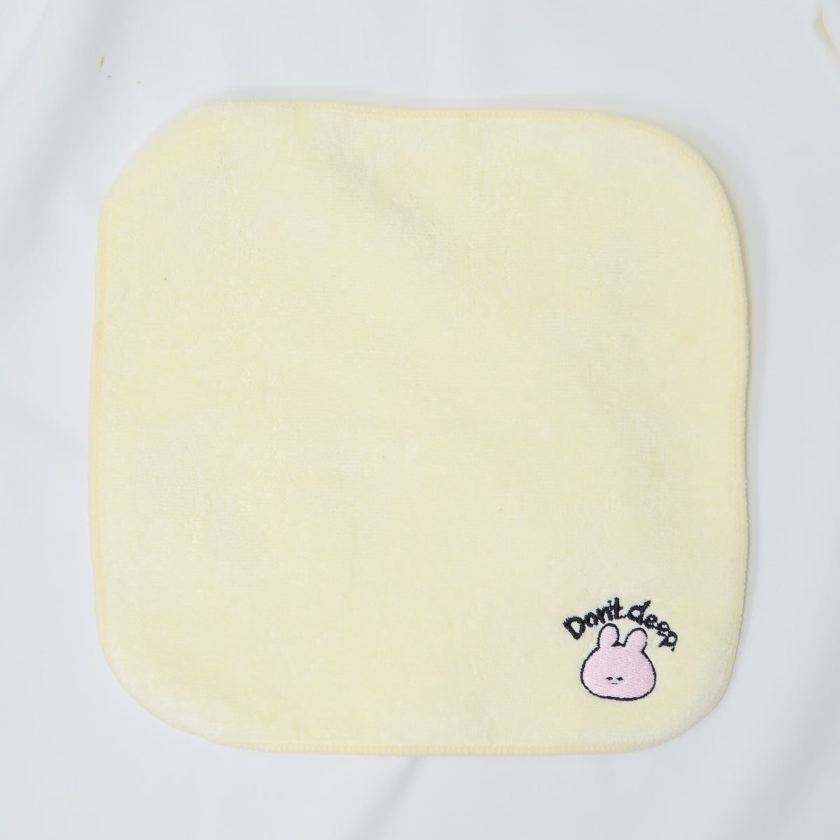 【あさみみちゃん】刺繍ハンカチタオル(Don't deep)【受注生産】
