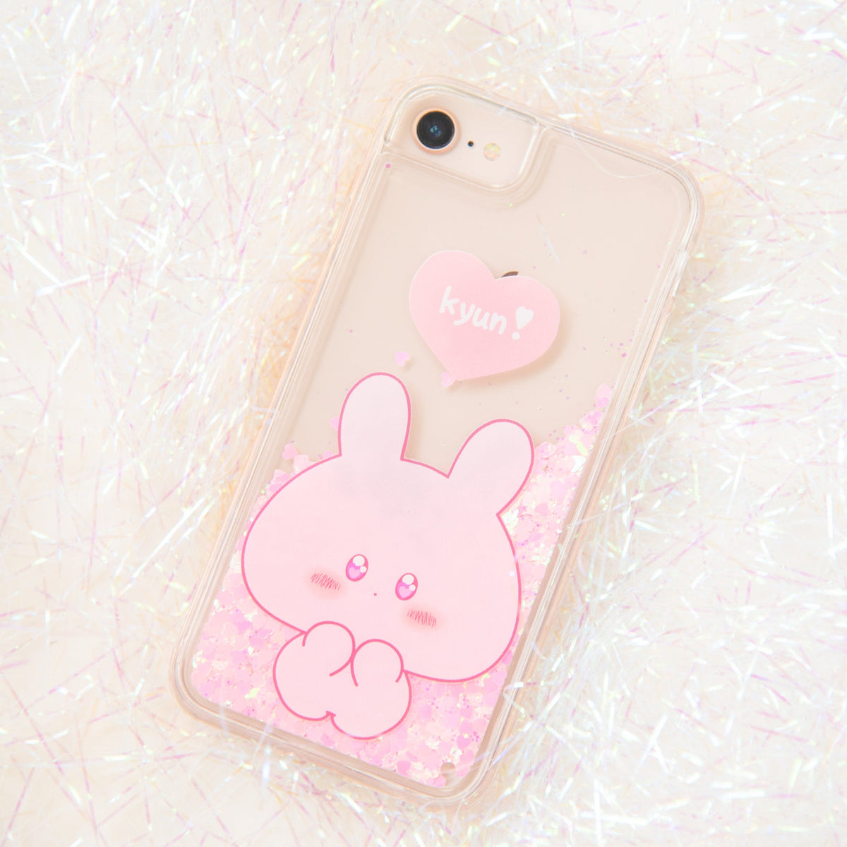 【あさみみちゃん】 iPhone11グリッターケース(きゅるみみ)