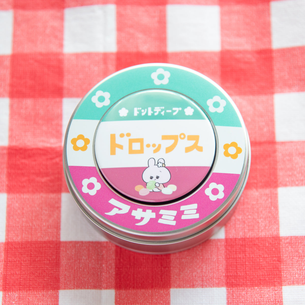 【あさみみちゃん】マグネット付き缶ケース(レトロ)【11月中旬発送】