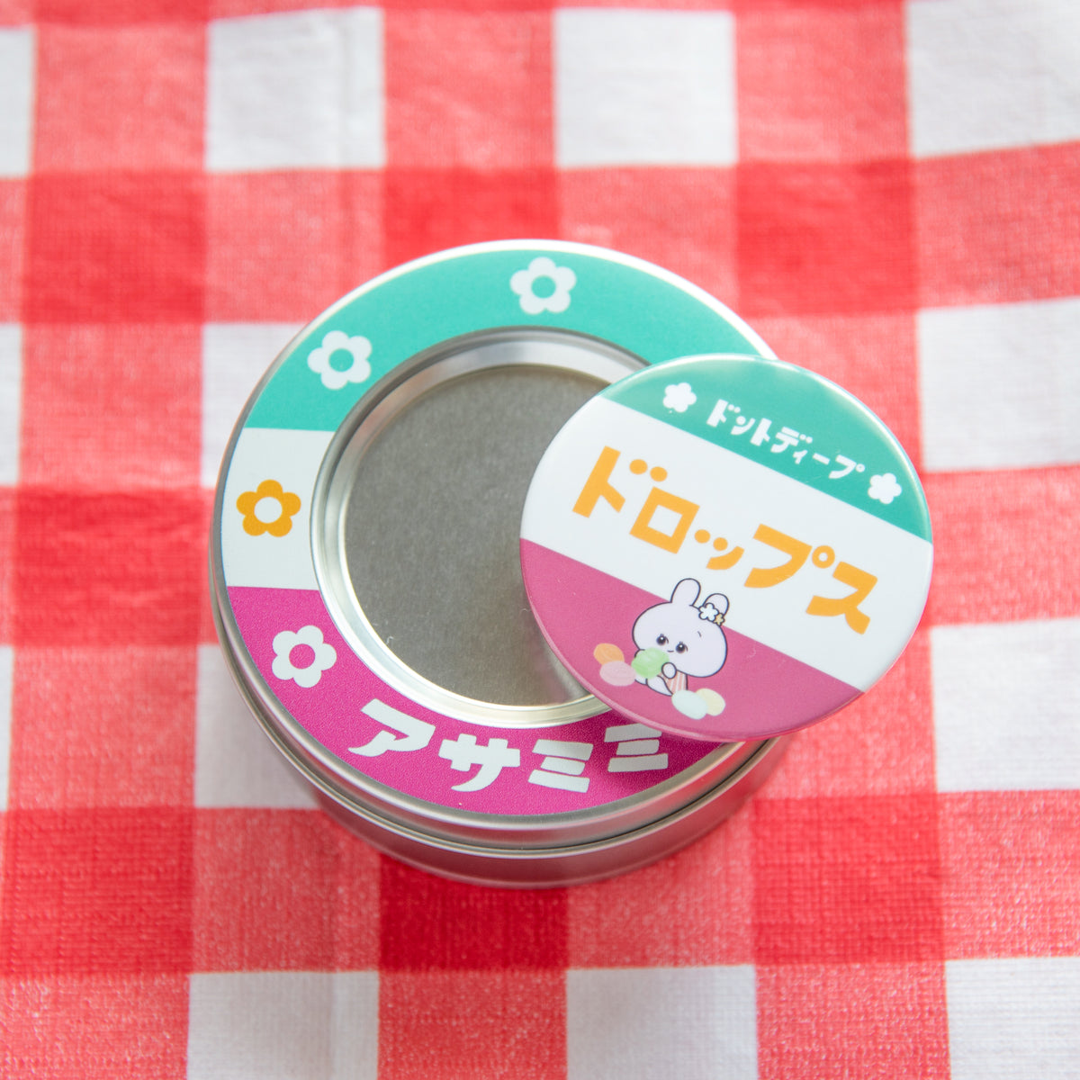 【あさみみちゃん】マグネット付き缶ケース(レトロ)【11月中旬発送】