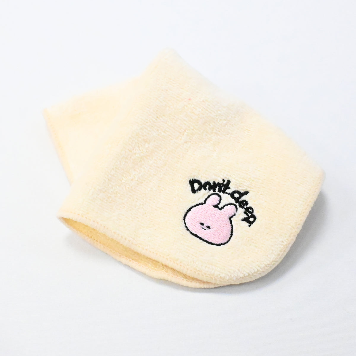 【あさみみちゃん】刺繍ハンカチタオル(Don't deep)【受注生産】
