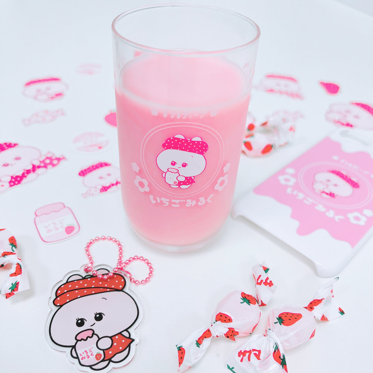 【あさみみちゃん】8ozグラス(240ml)【受注生産】