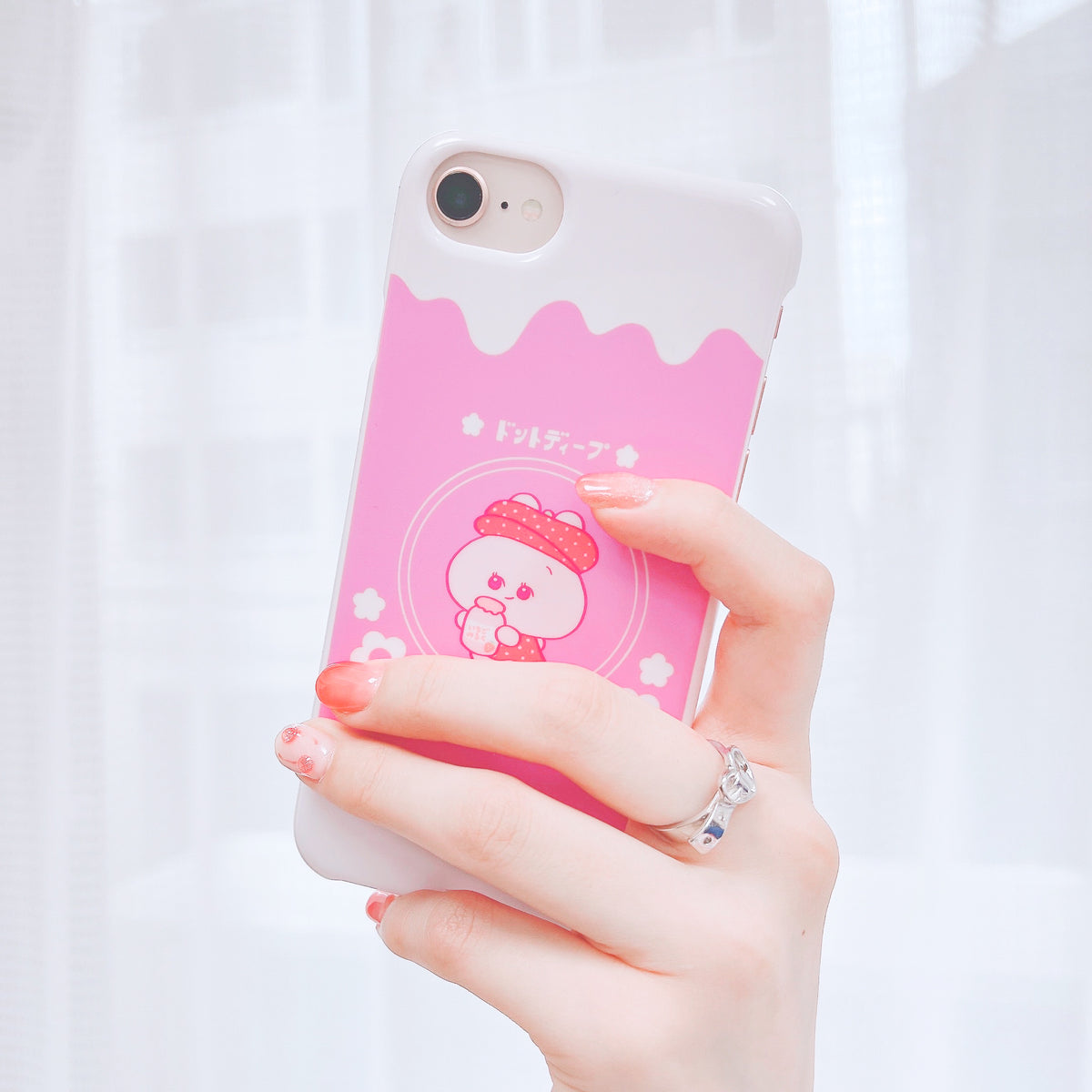 【あさみみちゃん】ほぼ全機種対応スマホケース(いちごみるく)Docomo①【受注生産】