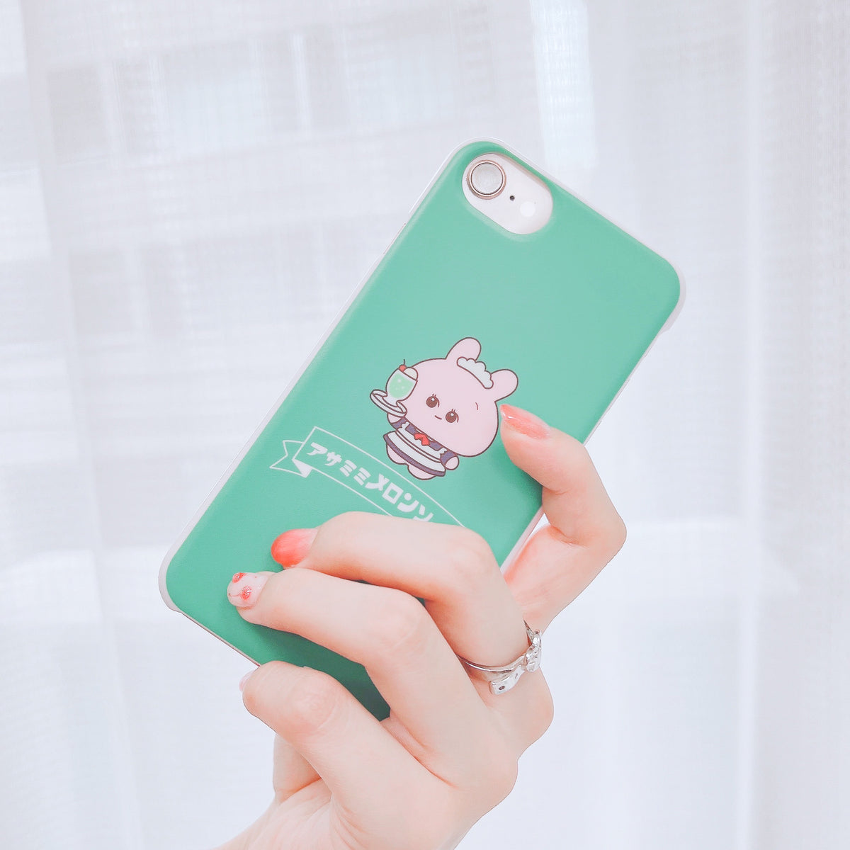 【あさみみちゃん】ほぼ全機種対応スマホケース(メロンソーダ)auシリーズ【受注生産】