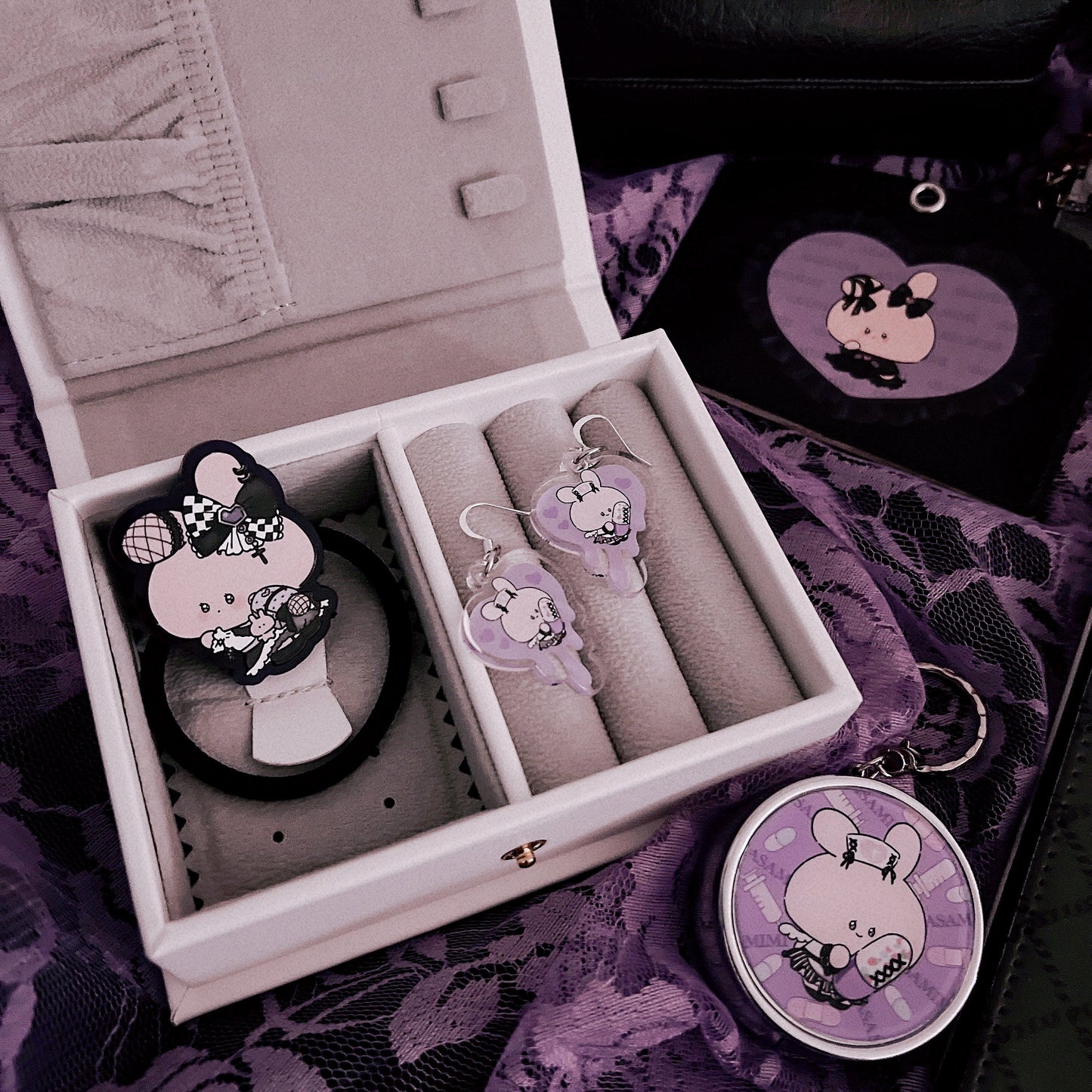 【あさみみちゃん】ピルケース(チャーム付き)【受注生産】