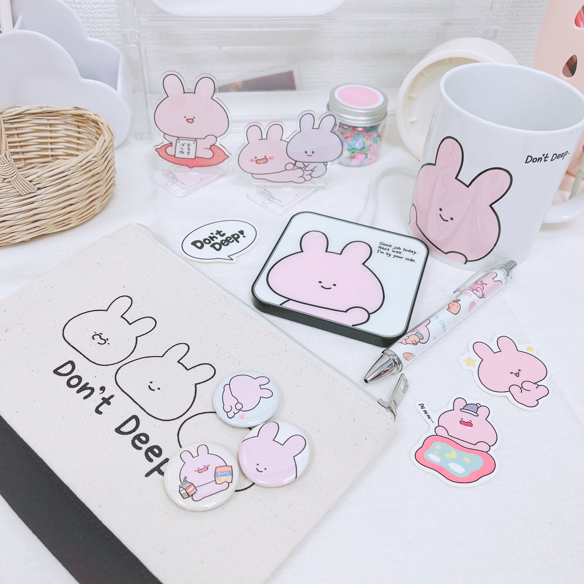 【あさみみちゃん】ワイヤレス充電器(Qiチャージャー)