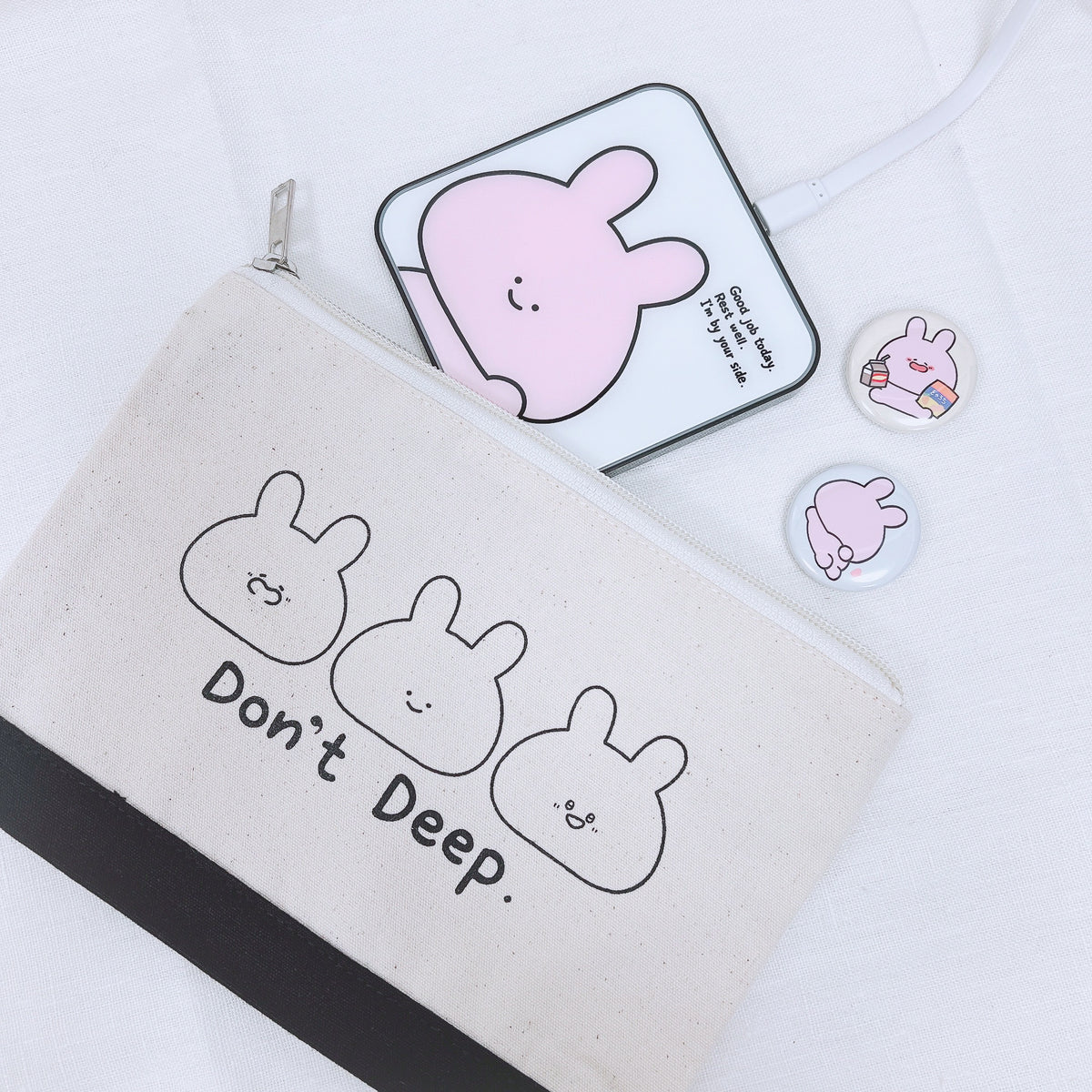 【あさみみちゃん】ワイヤレス充電器(Qiチャージャー)