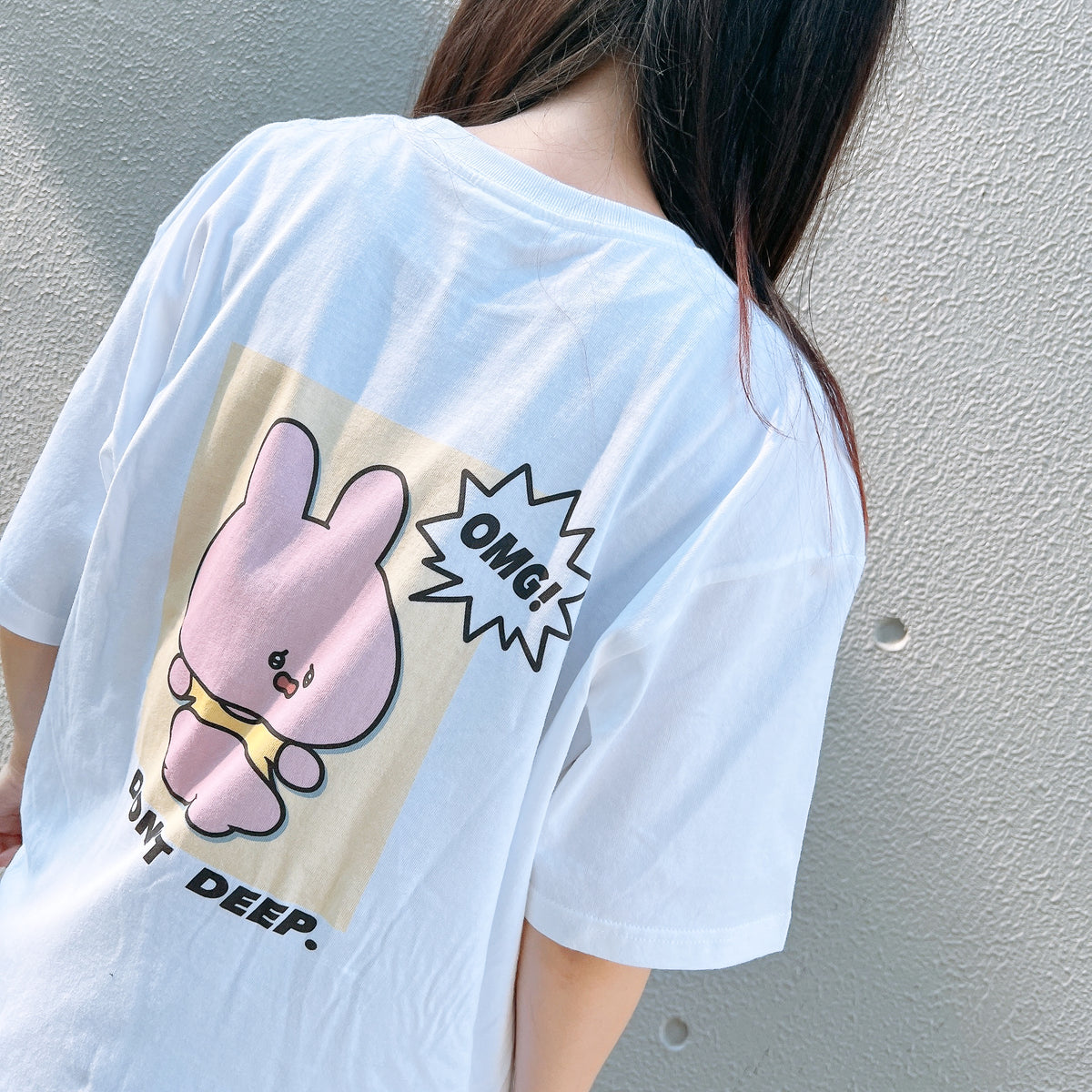 【あさみみちゃん】半袖プリントTシャツ(OMG)