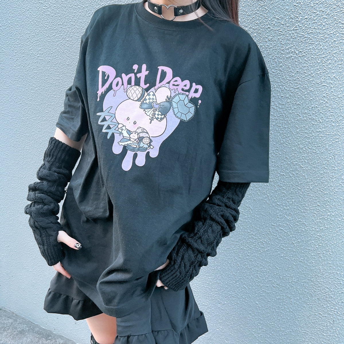 【あさみみちゃん】半袖プリントTシャツ(地雷)