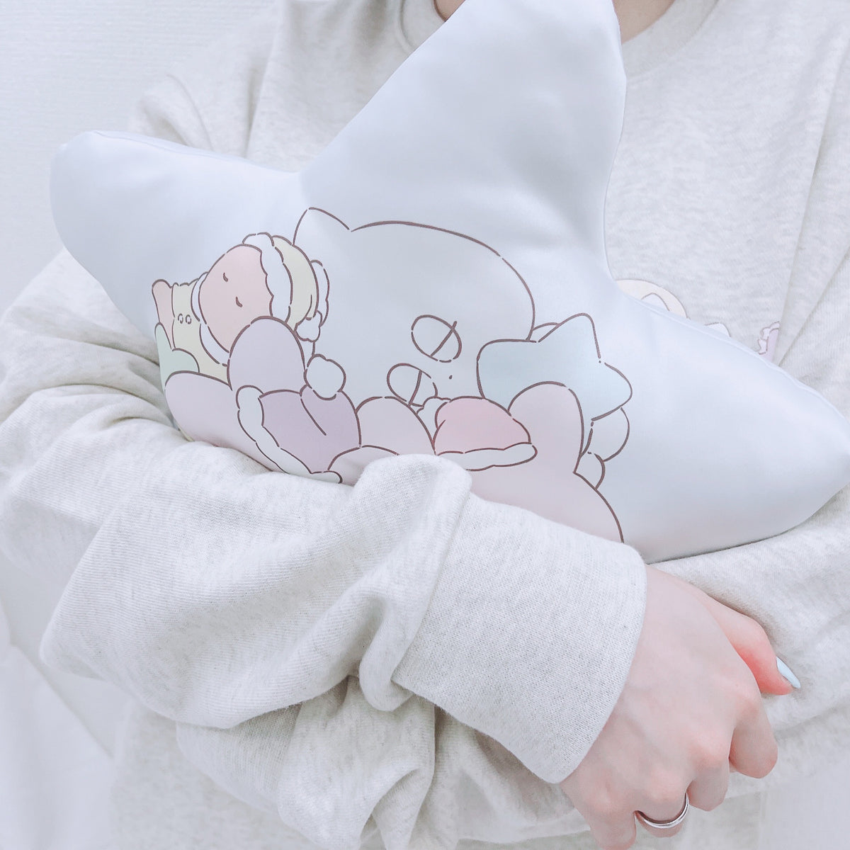 【あさみみちゃん】ダイカットクッション(パジャマパーティー)【10月上旬発送】