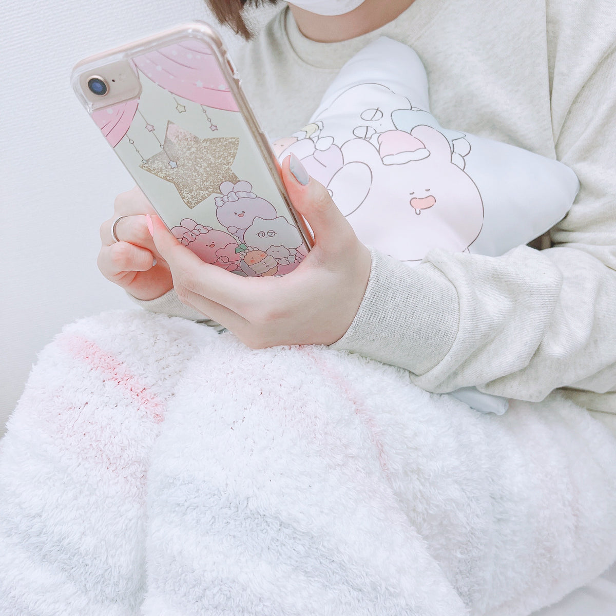 【あさみみちゃん】グリッターケース(パジャマパーティー)【10月上旬発送】