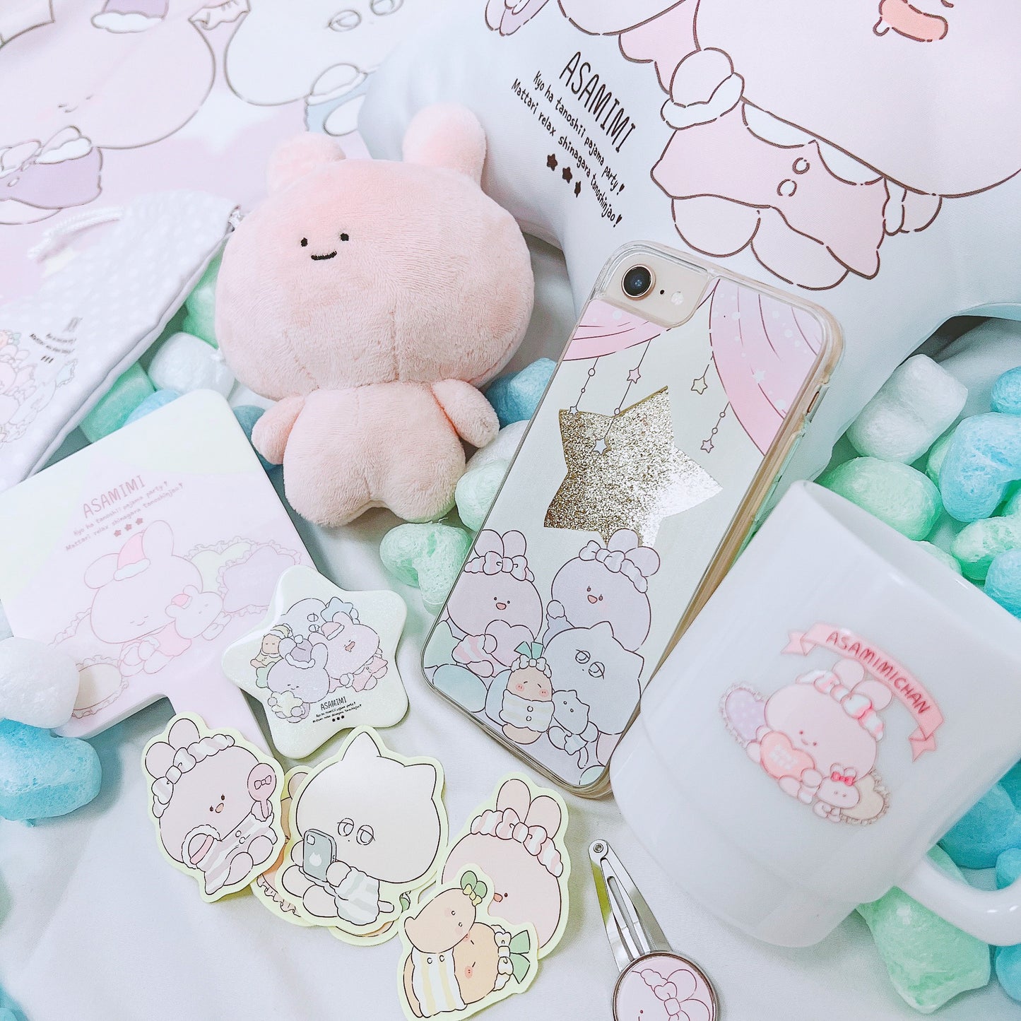 【あさみみちゃん】あさみみちゃんパジャマパーティーステッカー(5枚入り)