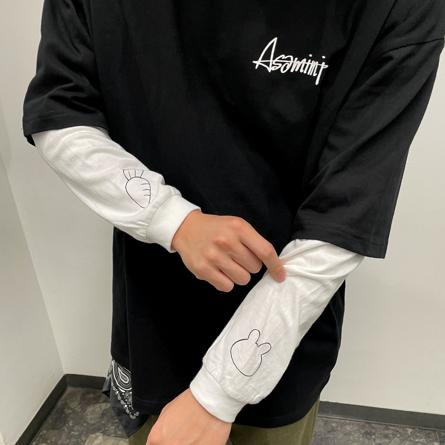 【あさみみちゃん】長袖ロングTシャツ(ストリート)