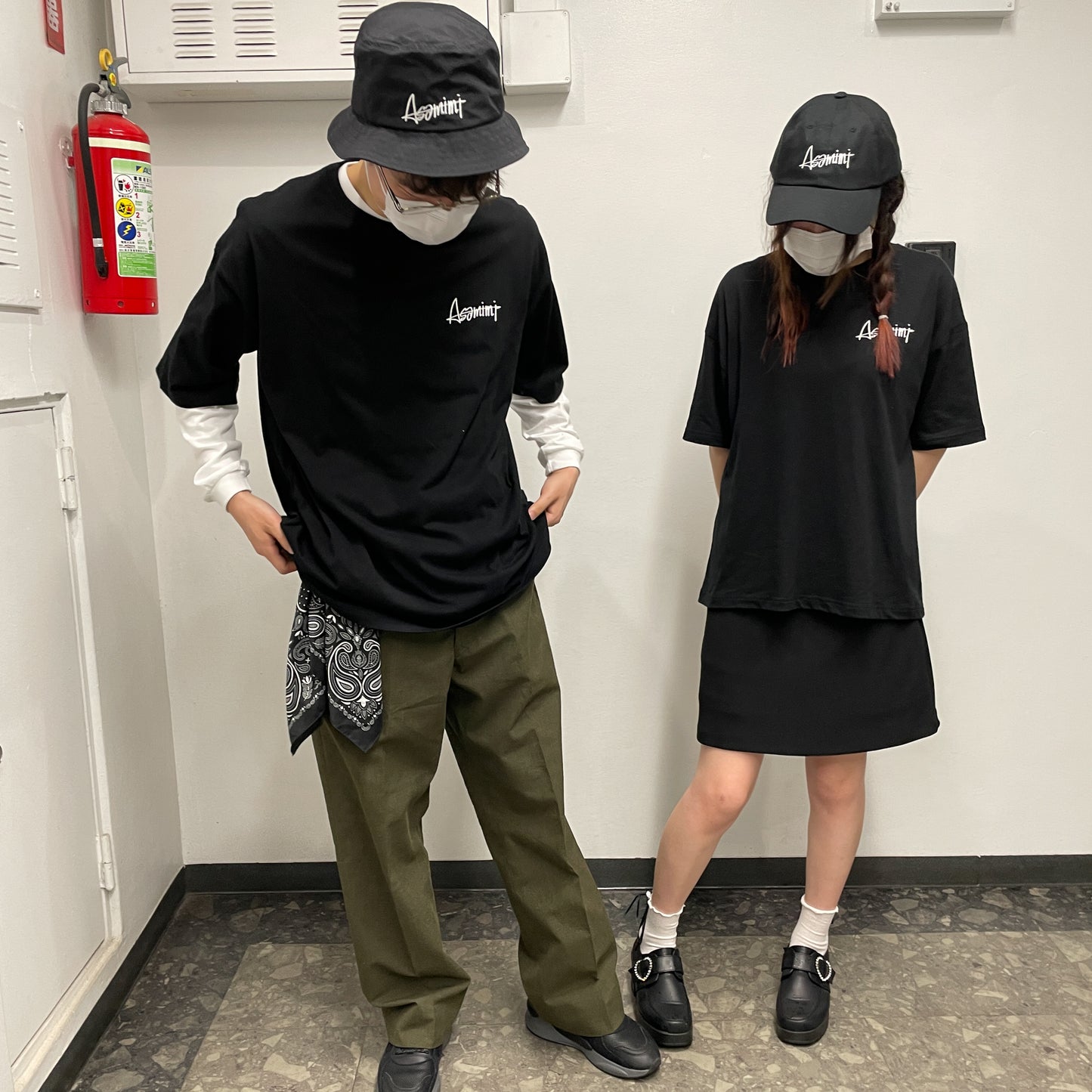 【あさみみちゃん】刺繍バケットハット(ASAMIMI)【10月中旬発送】