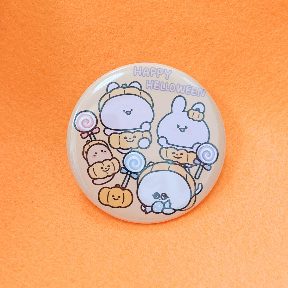 【あさみみちゃん】ハッピーハロウィンランダム缶バッジ(全3種)【10月下旬発送】
