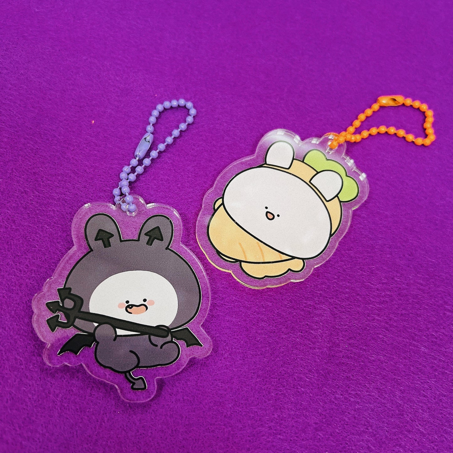 【あさみみちゃん】アクリルキーホルダー(ハッピーハロウィン)【10月下旬発送】