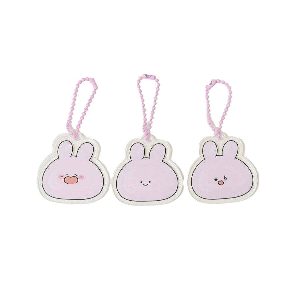 【あさみみちゃん】アクリルキーホルダー(あさみみフェイス)