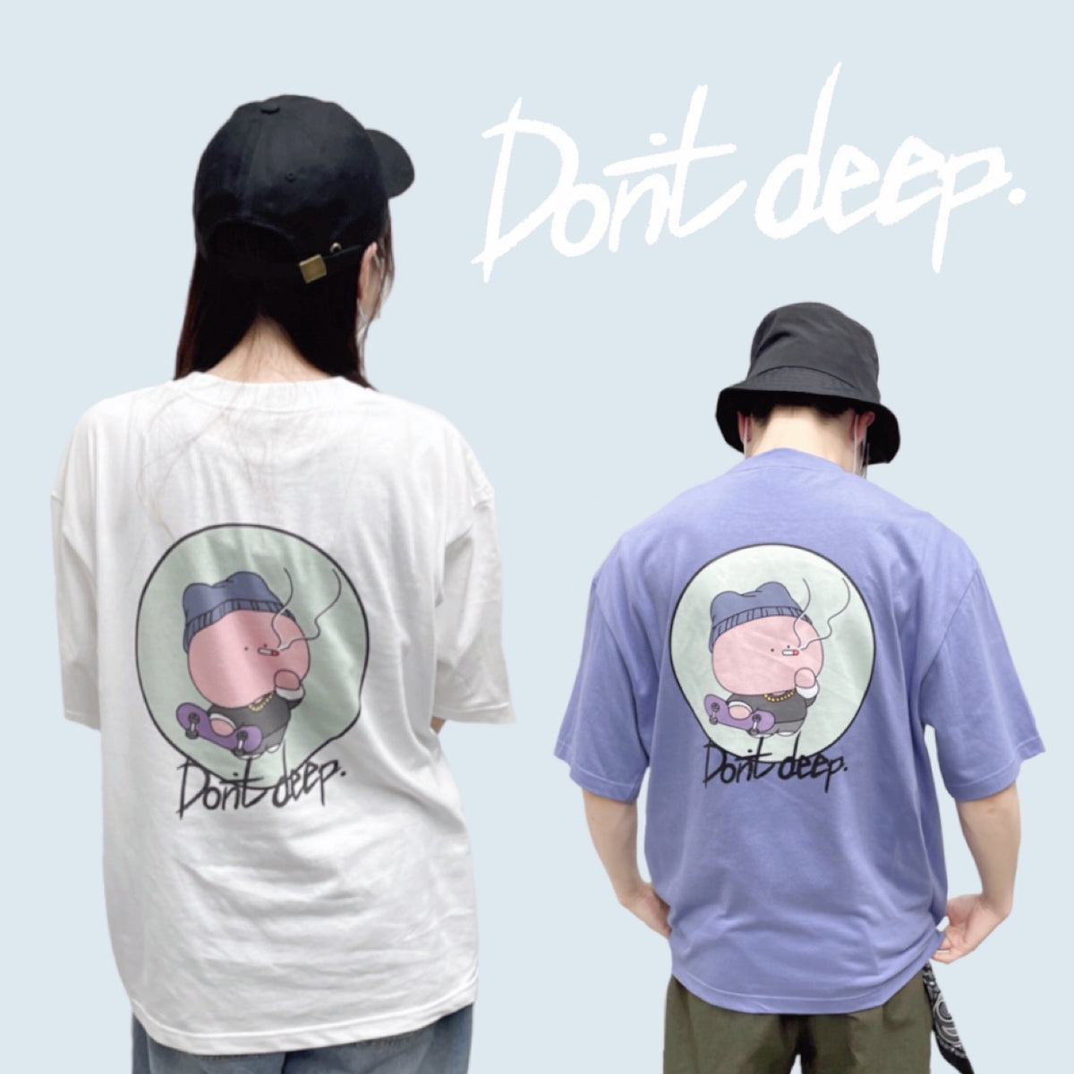 【あさみみちゃん】半袖Tシャツ(喫煙あさみみ)