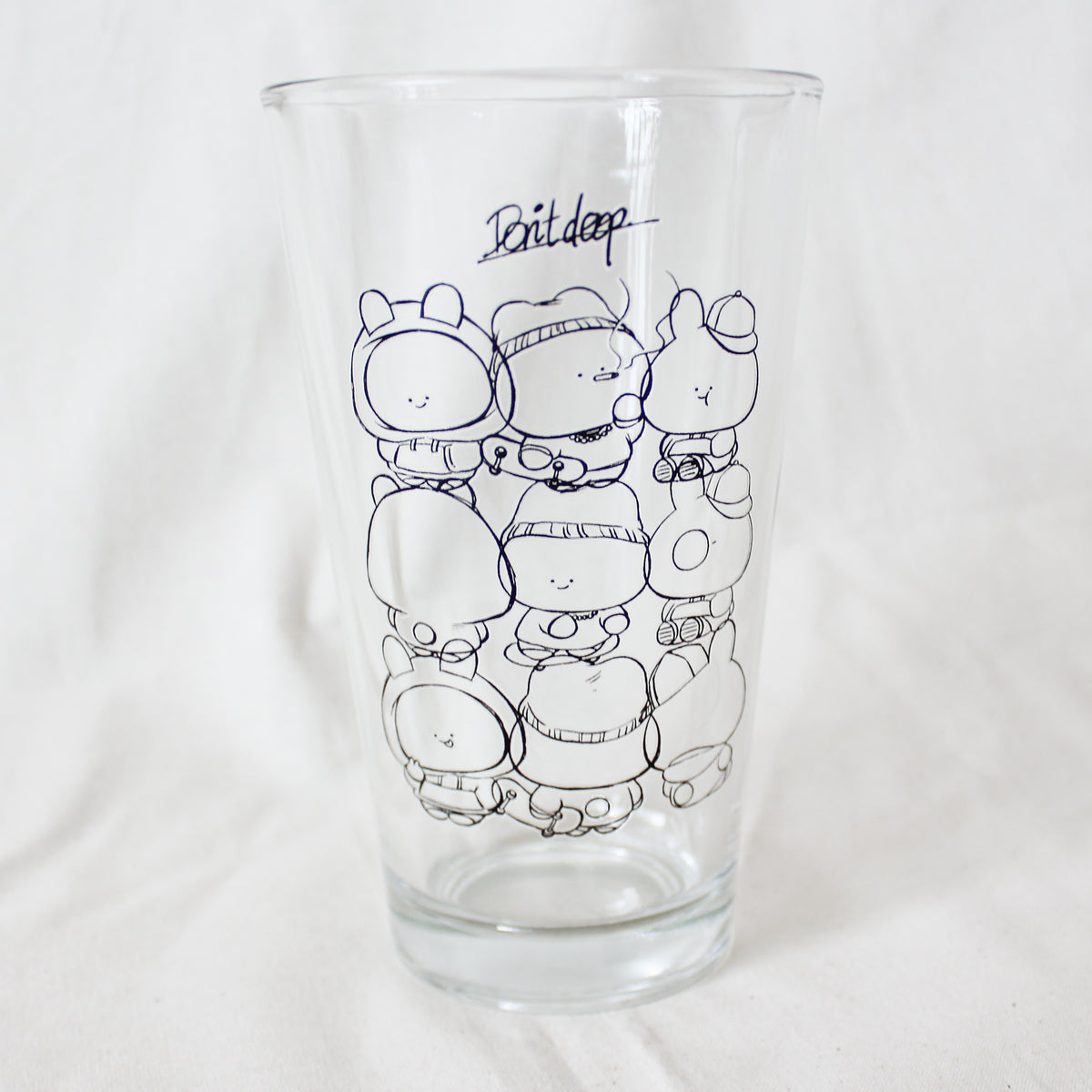 【あさみみちゃん】パイントグラス(480ml)【10月中旬発送】