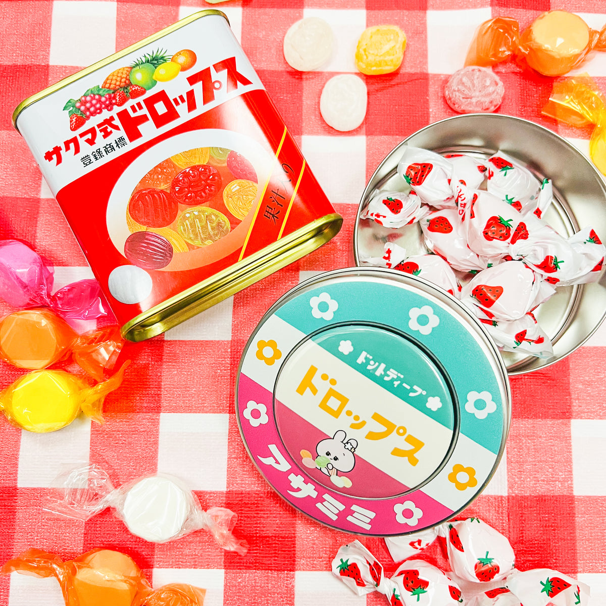 【あさみみちゃん】マグネット付き缶ケース(レトロ)【11月中旬発送】