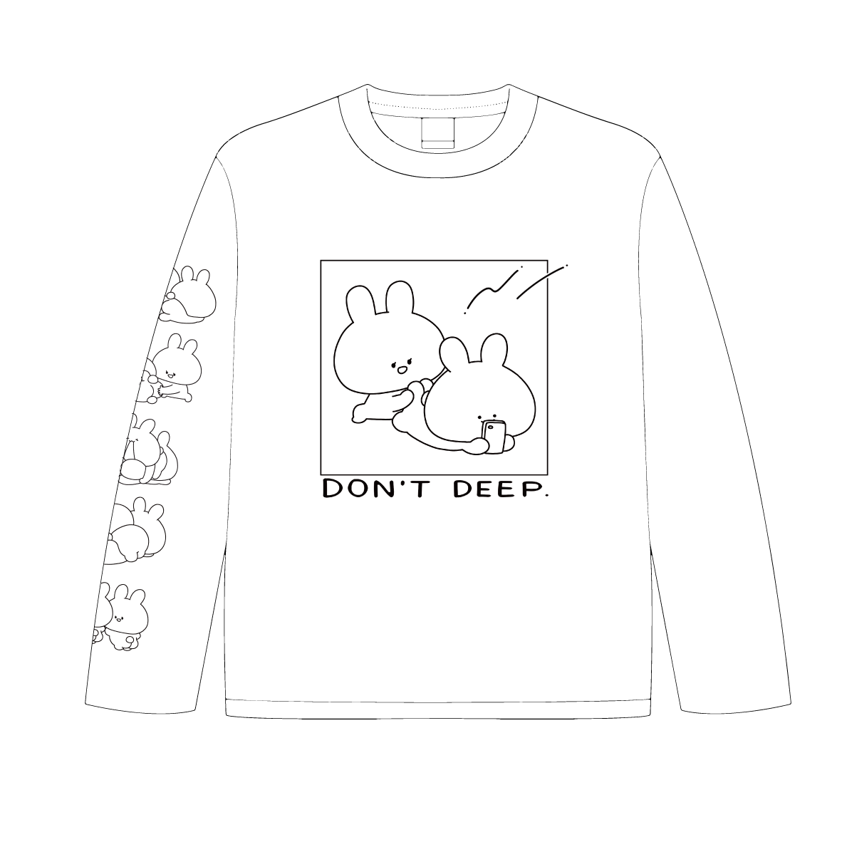 【あさみみちゃん】長袖ロングTシャツ(春のおしり)
