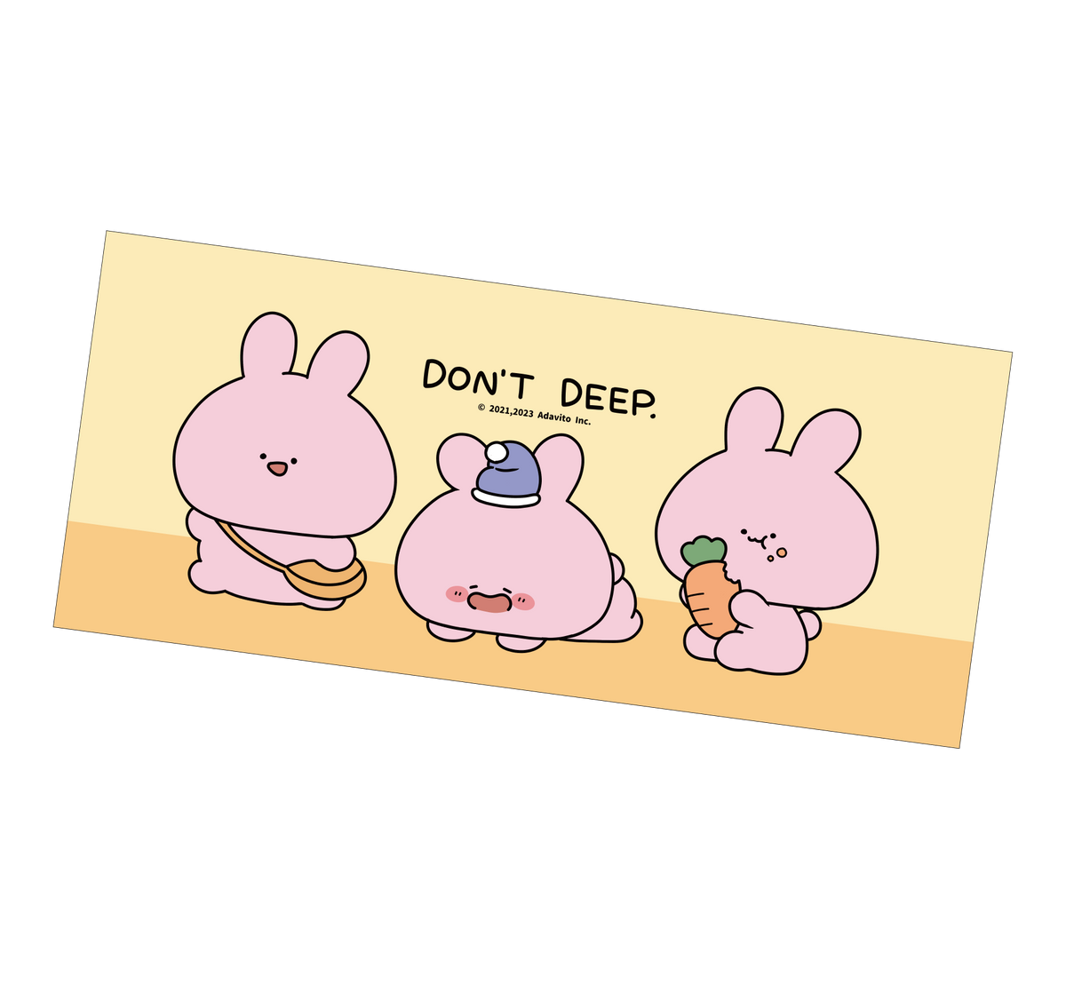 【あさみみちゃん】フェイスタオル(Don't deep)【3月上旬発送】