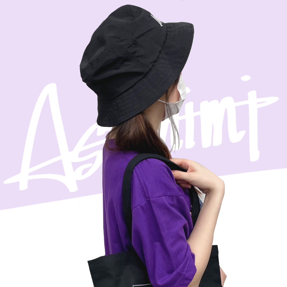【あさみみちゃん】刺繍バケットハット(ASAMIMI)【10月中旬発送】