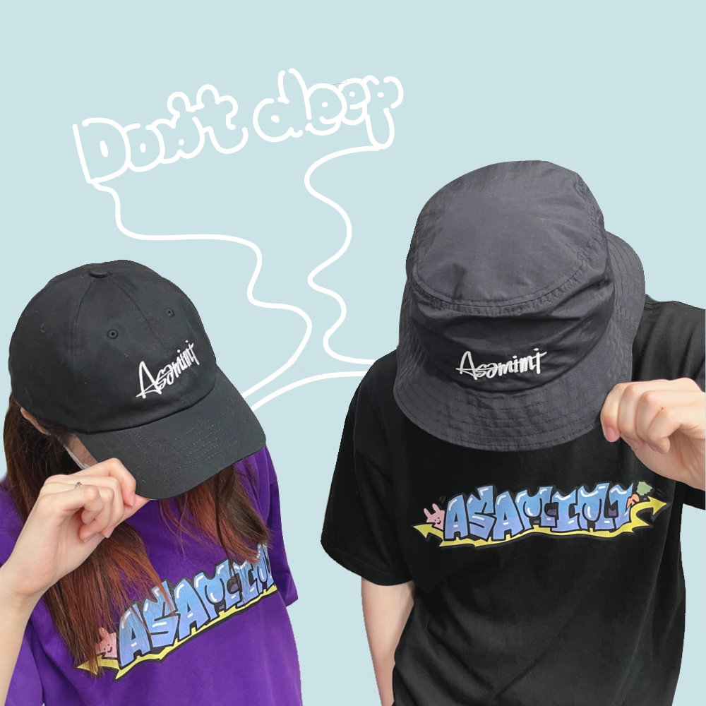 【あさみみちゃん】刺繍キャップ(ASAMIMI)【10月中旬発送】