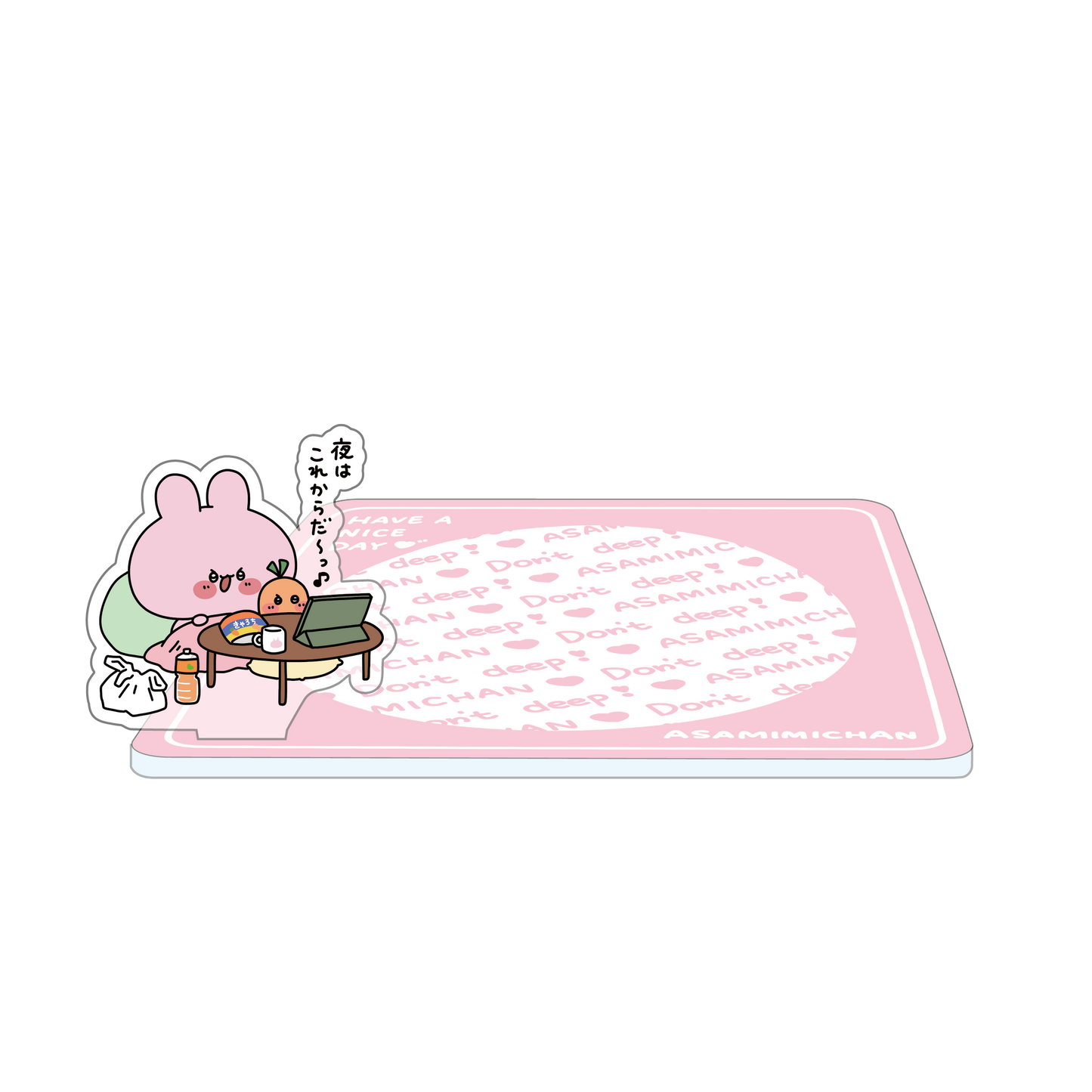 [ASAMIMICHAN] 夜還很年輕！壓克力立牌杯墊[六月中旬出貨]