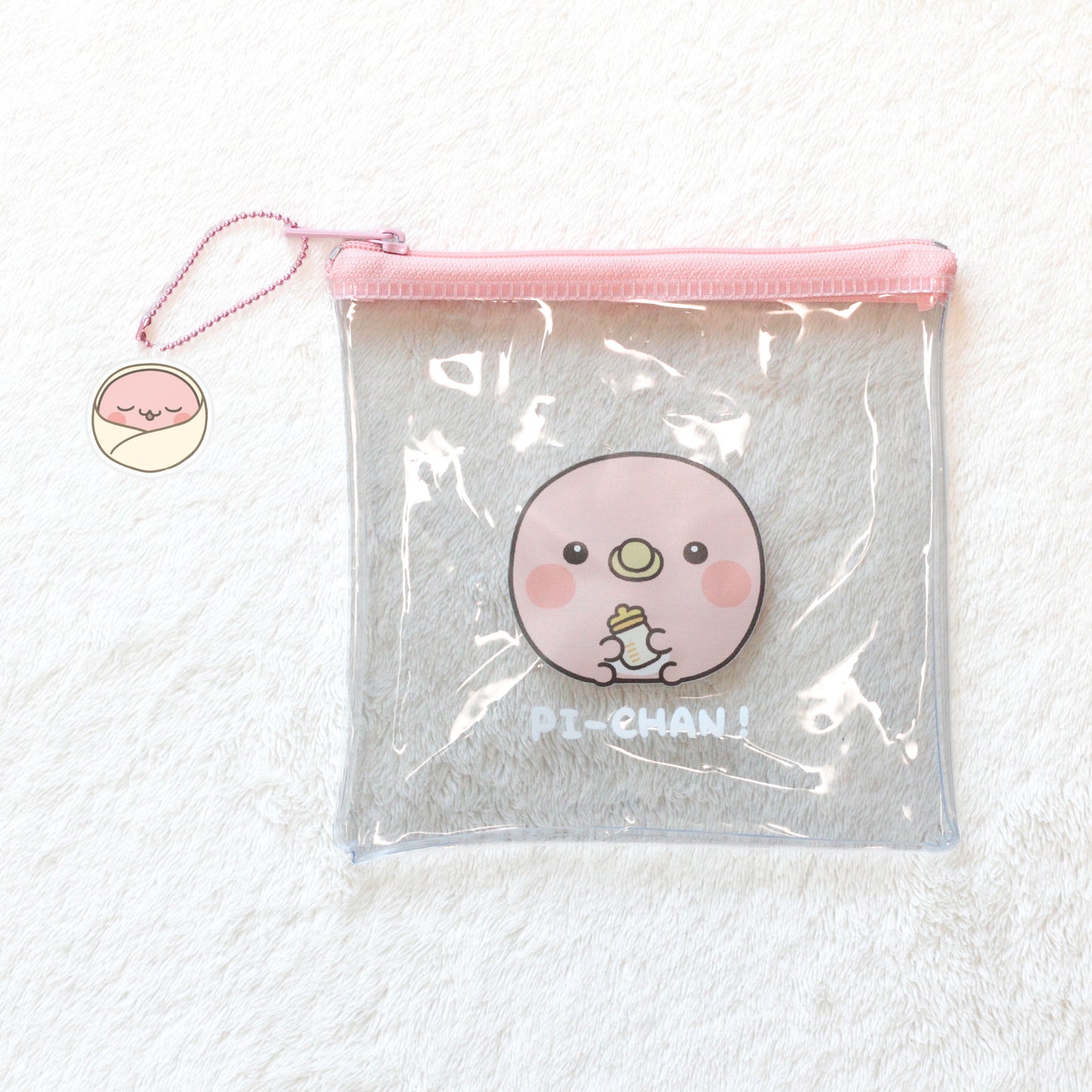 [OYAKOIRUKA] Clear Pouch (with charm) [Shipping in late September]