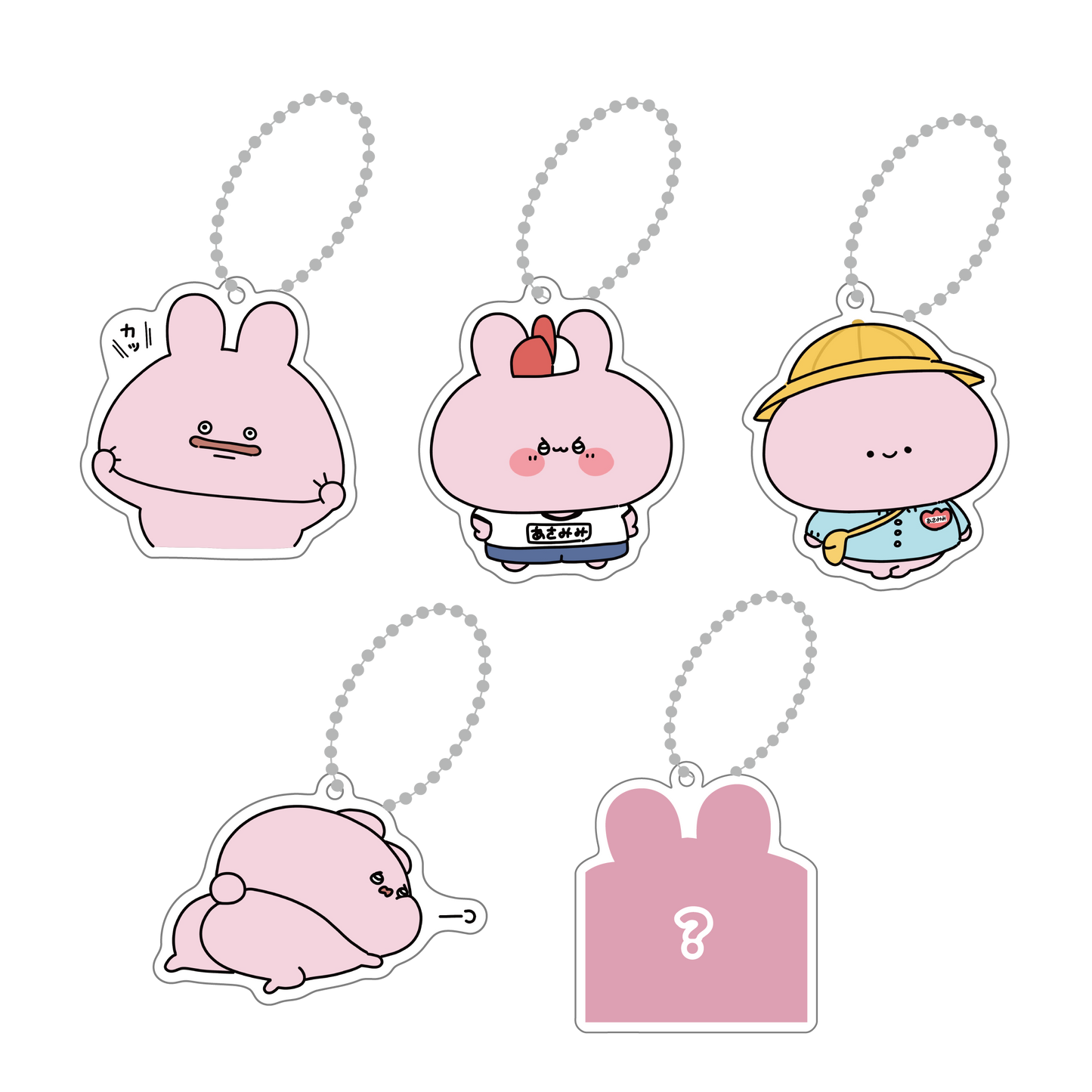 [ASAMIMICHAN] Secret disponible✨Set complet d'accroches acryliques aléatoires (5 types au total) [Expédition mi-novembre]