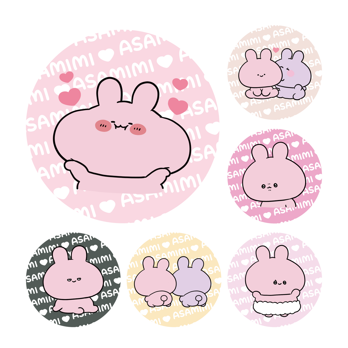 [ASAMIMICHAN] zufälliger Dosenmagnet (insgesamt 6 Arten)